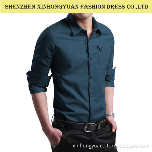 2015 fashion men's long sleeve business shirt